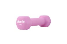 Гантель неопреновая Star Fit DB-201 1 кг, розовый пастель